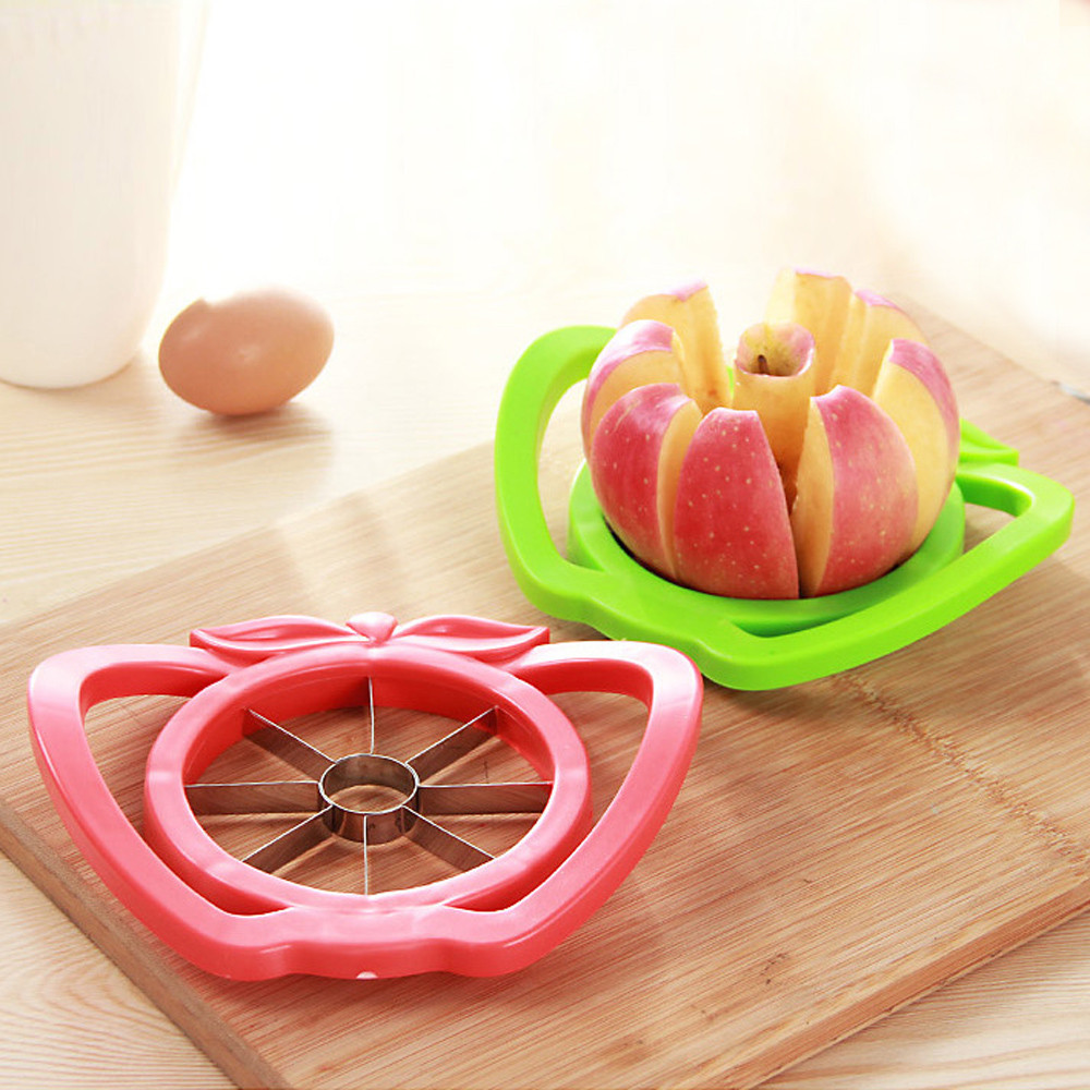 Stainless Steel Apple Cutter Slicer Fruit Tools Comfort Handle Apple Easy Cut Slicer Cutter Pear Fruit Divider Tool #RN