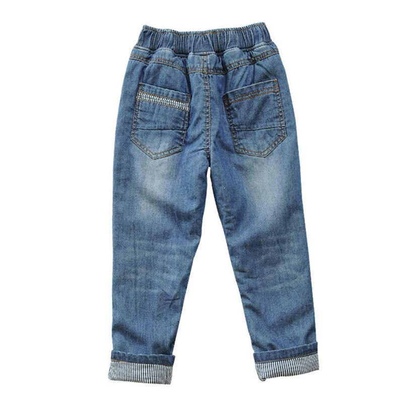 Barn vinterjeans byxor plus sammet barn tjocka varma byxor byxor för tonårspojkar 3-14 år clj 501