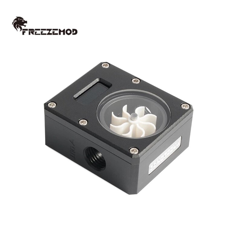 FREEZEMOD flow meter PC, Temperature display tachometer VA LCD screen: Black