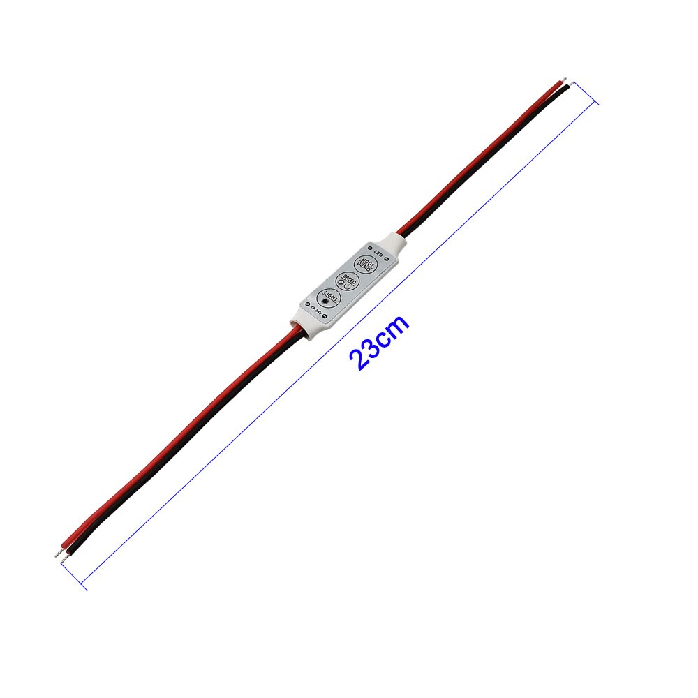 24V 12V Mini 3 Sleutels Een Kleur Led Controller Helderheid Dimmer Voor Led Strip Lamp 3528 5050 led Strips Verlichting Diy