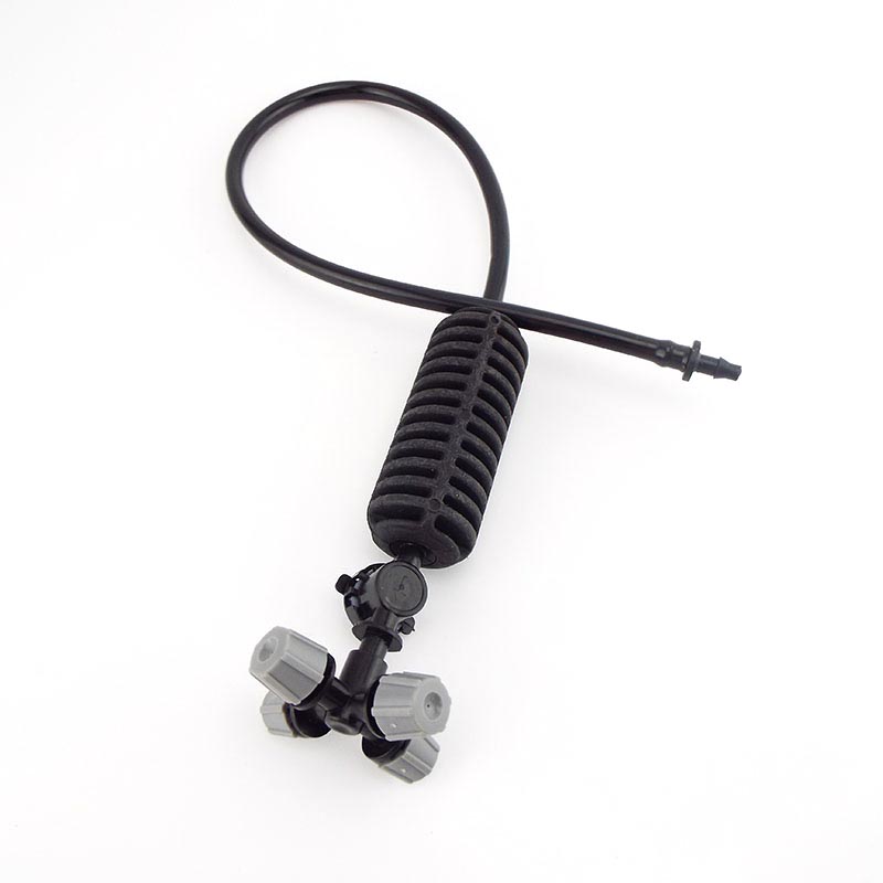 Hagehengende vannsprøytedyse sprinklersett forstøvende sprinklersett grønnsaksvanning vanning for drivhushage: Oransje