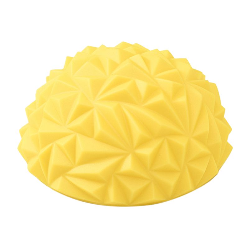 Media pelota para Yoga, equipo de Fitness físico, pelota de equilibrio de ejercicio para gimnasio Pilates: Amarillo