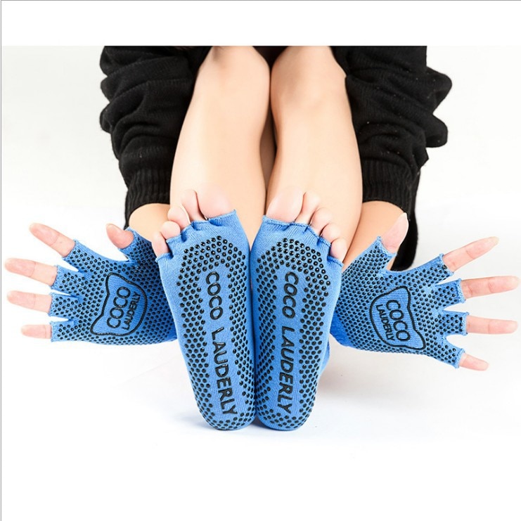 Summer Thin Five Toe Sock Slippers Women Lady Invisibility Socks Yuga Black Five Finger Socks Sport Girl With Gloves