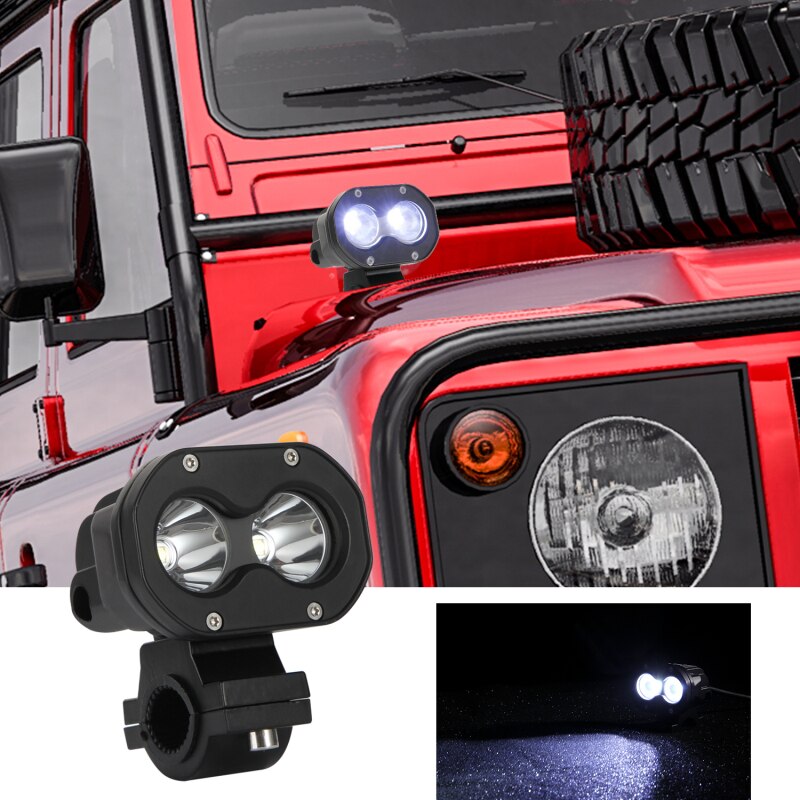 Voor Auto Motorfiets Off Road Truck Led Auto Koplampen 2 Stuks Lichtbalk Led Rijden 60W 6000K Mistlampen