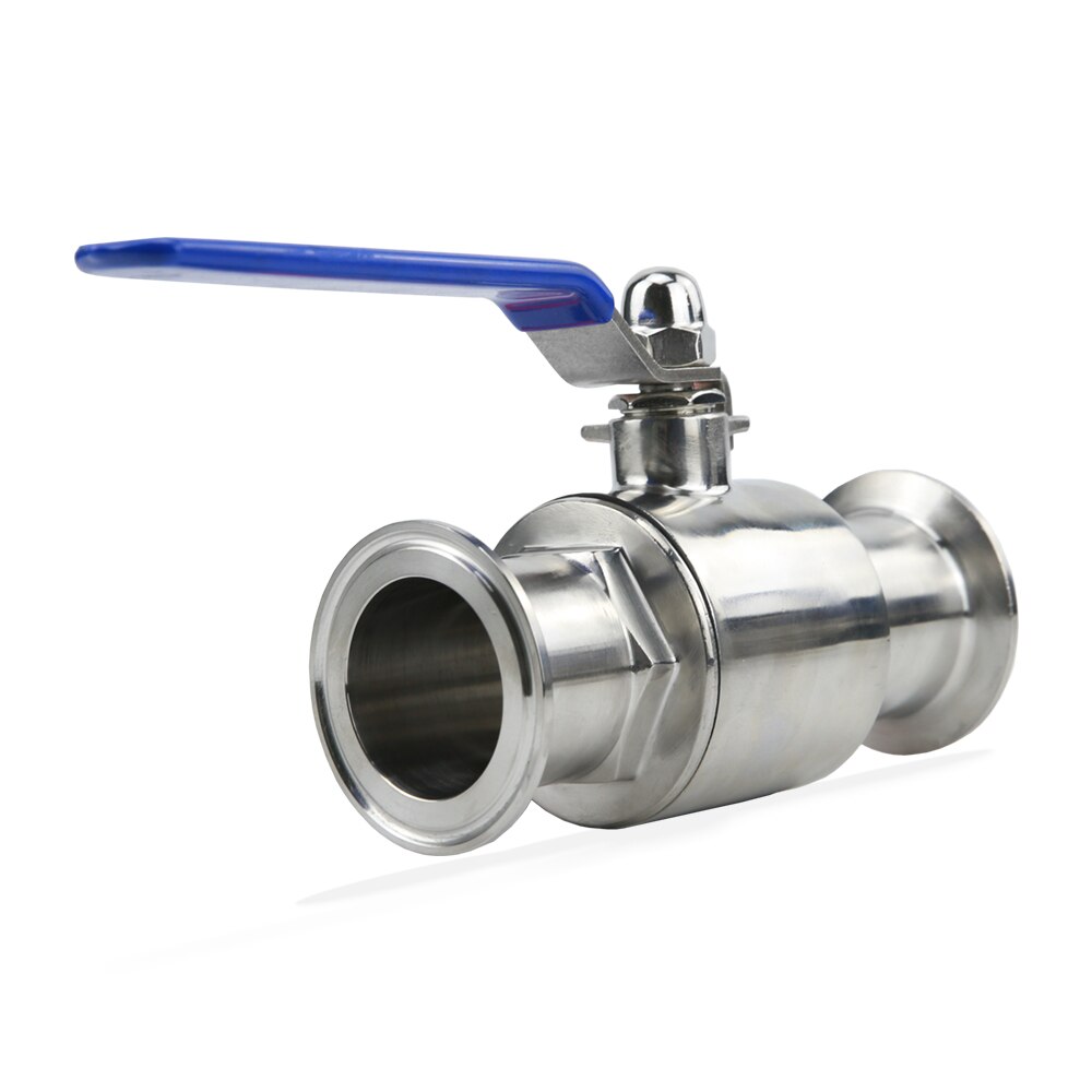 3/4&quot; 19/25/32/38/42/45/51 mm 304 Stainless Steel Sanitary Ball Valve Tri Clamp 50.5/64mm Ferrule Type For Homebrew Diary Product