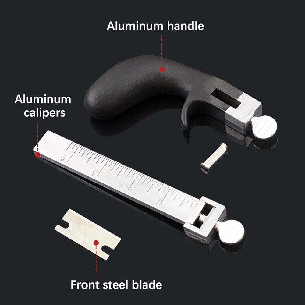 Leather Cutter Adjustable Leather Cut Gauge DIY Leather Straps Belt Cutter Leather Hand Cutting Tool Leathercraft
