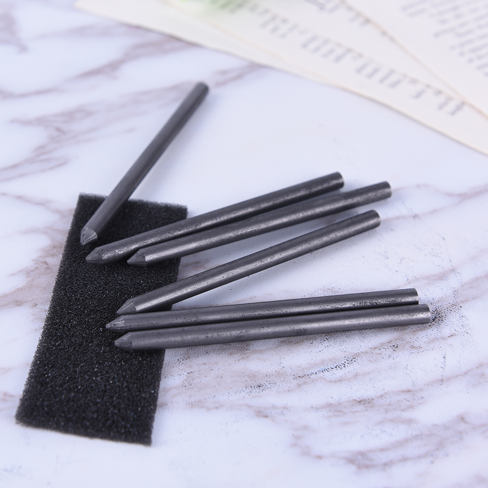 6pcs/box 5.6mm Charcoal/ Graphite Pencil Lead Soft, Medium, Hard HB 2B 4B 6B 8B 14B Sketch Drawing Artist Mechanical Pencil Lead