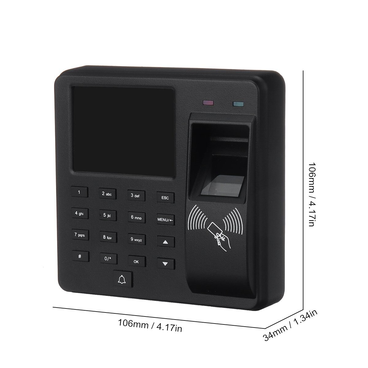 Employee Checking-in Recorder Access Control System Fingerprint Attendance Machine LCD Password Attendance Machine