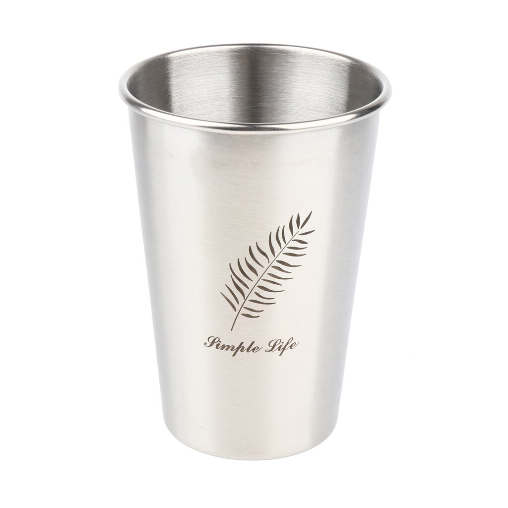 Stainless Steel Beer Mug Coffee Juice Mug Water Mug Cup 350 /500ml Adult Kid: B 500ml