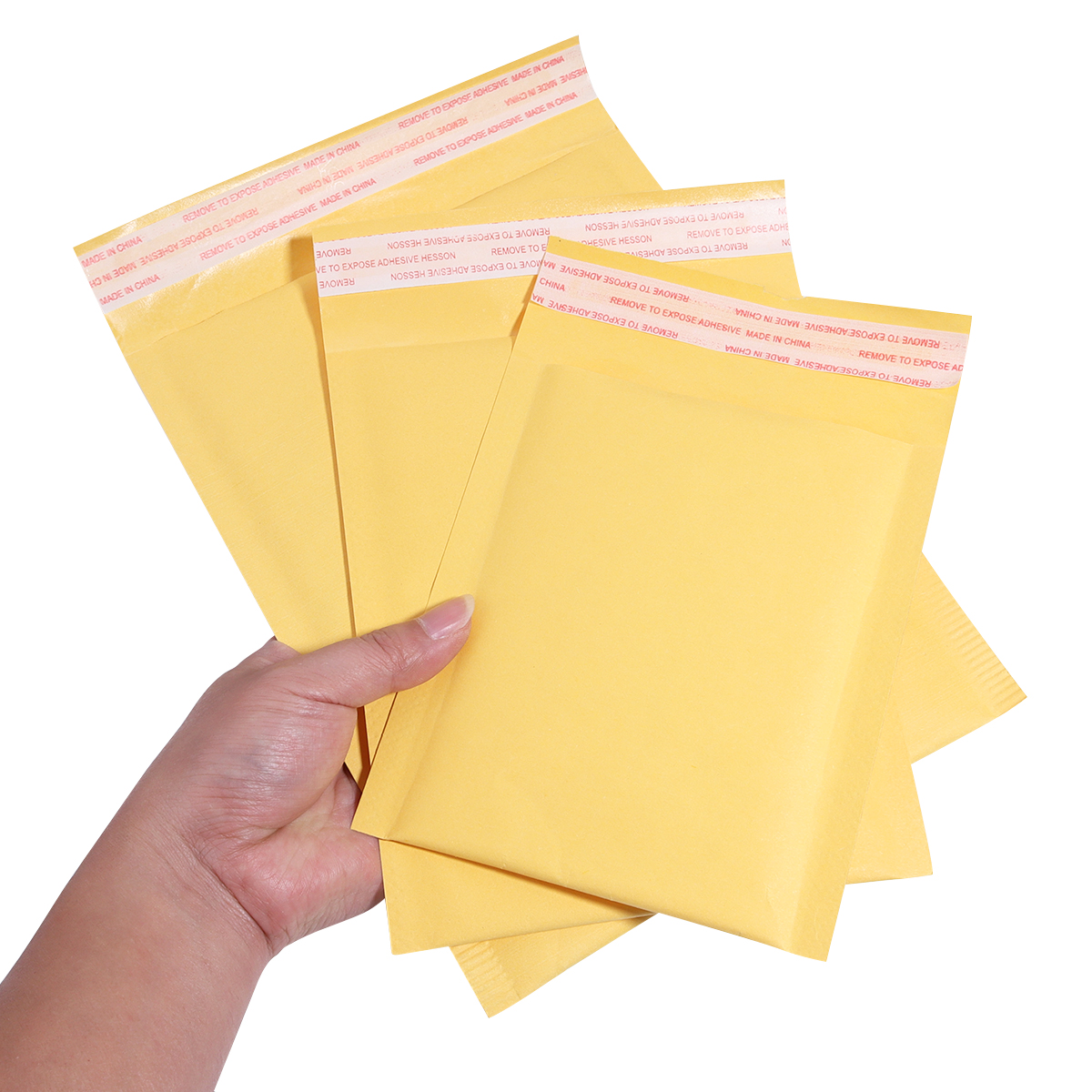 10/20 stk. kraftpapir boblekonvolutter polstrede postforsendelser konvolutt selvlukkende emballasjepose kurer oppbevaringsposer