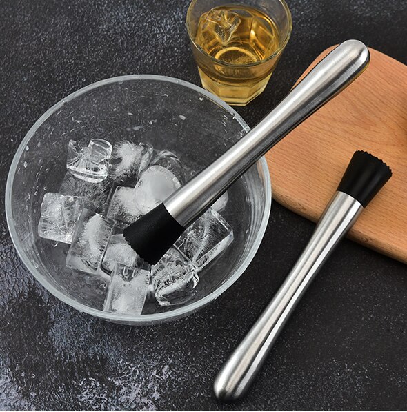 Bastone di miscelazione rompighiaccio miscelatore in acciaio inossidabile cocktail limone frutta schiacciatore bar strumento bar casa accessori per cocktail