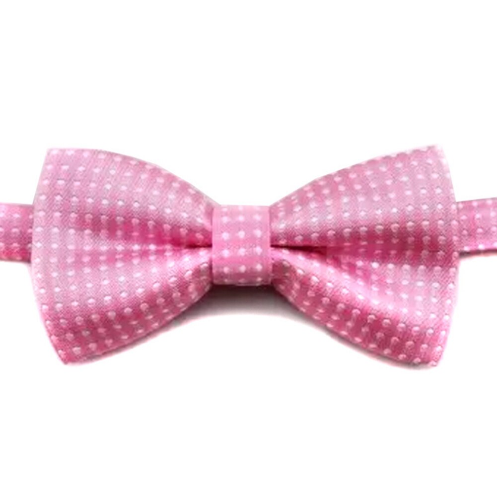 Mignon à pois noeud papillon pour Cool enfants garçons maigre papillon noeud papillon smoking cou cravates pour fête Pet Show cravate Corbatas: pink