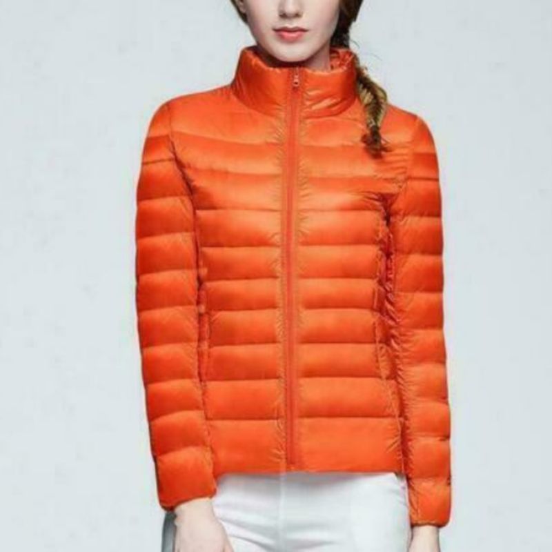 Mujer Uniqlo estilo pato abajo ligero prendas de vestir exteriores de invierno chaqueta Puffer nueva