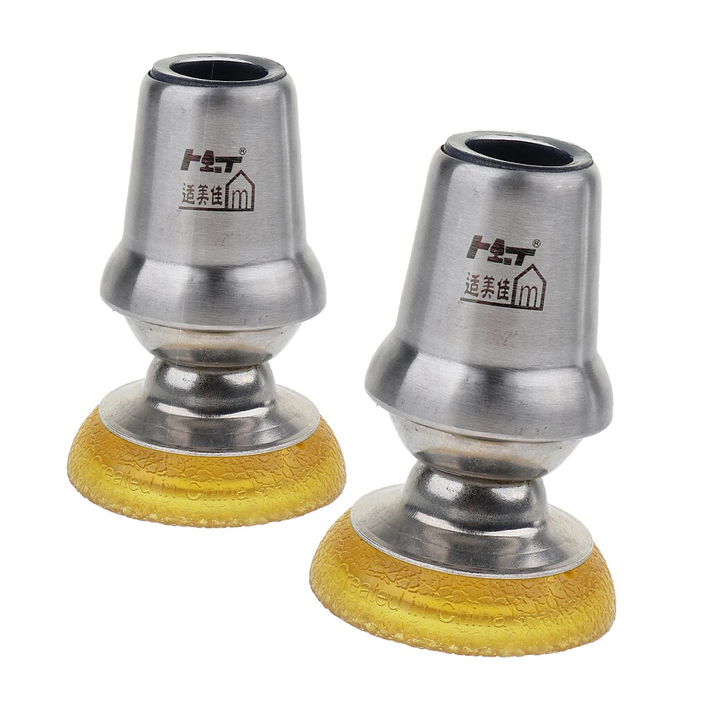 2pcs Stainless Steel Rubber Universal Replacement Tips for Crutch Cane 7/8
