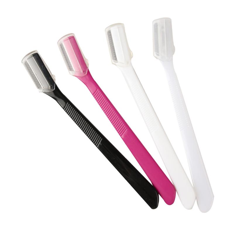 2 stk/parti øjenbrynstrimmerblade shaver makeup skarp rustfrit stål øjenbrynskniv hår revomal skraber shaver shaver kosmetik: Default Title