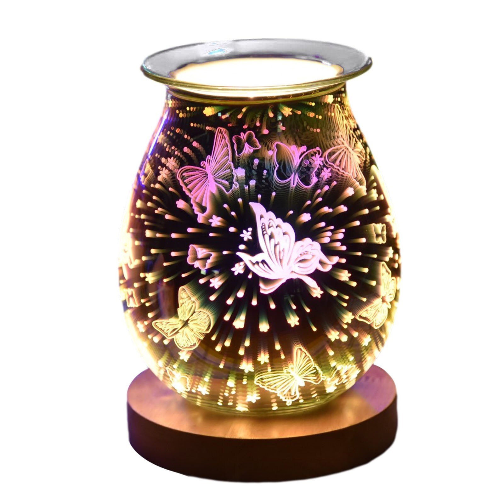 Home Aroma Electric Wax Melt Burner Lamp Night Light Wax Warmer 3D Plug Aromatherapy Wax Melt Warmer