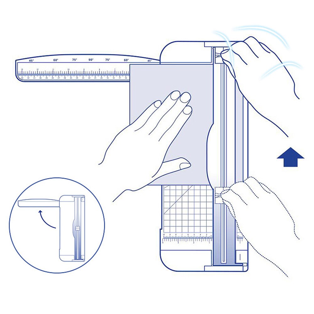 12 inch Paper Trimmer A4 Size Paper Cutter with Automatic Security Safeguard For Office School