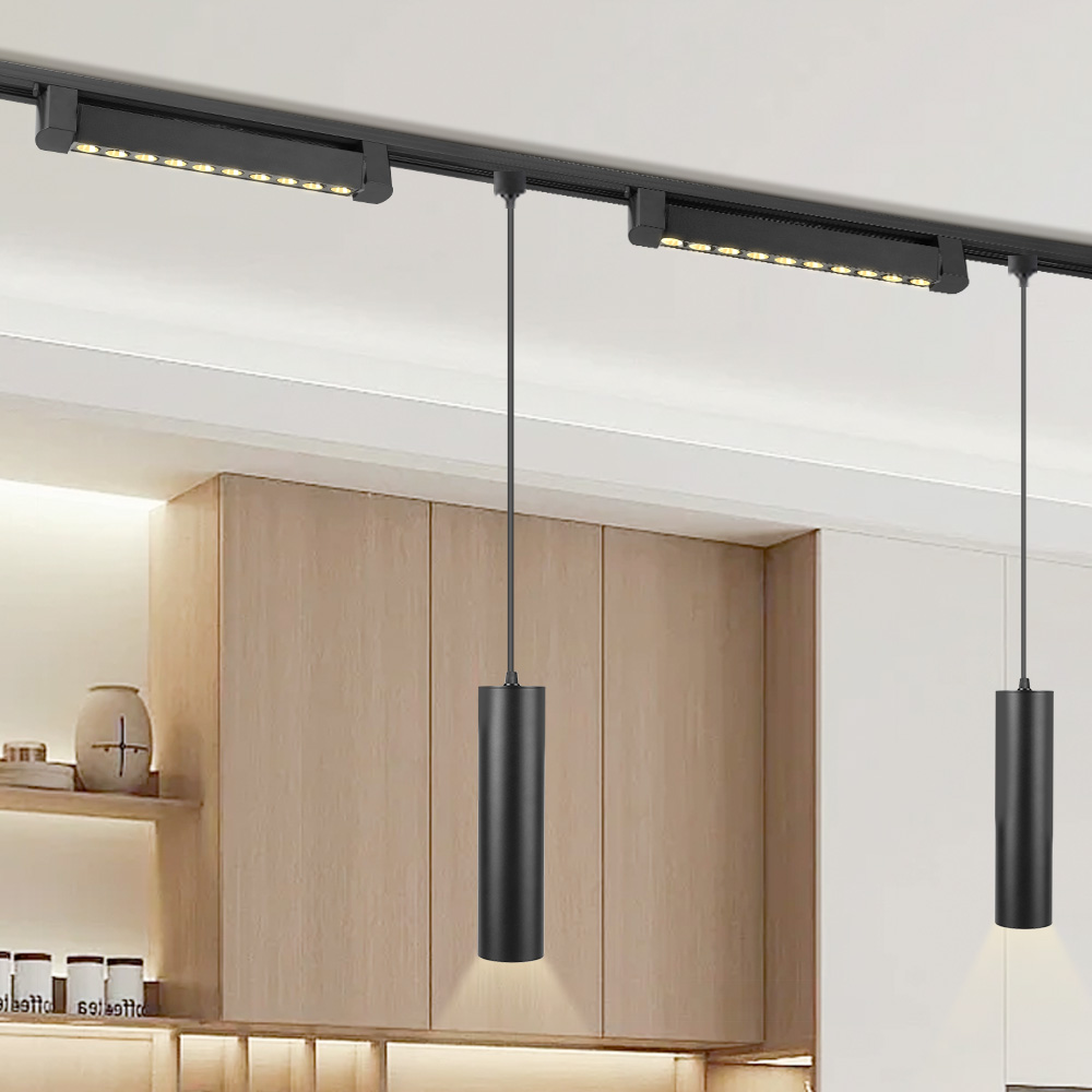Set completo di luci a binario a LED 85 ~ 264V Faretto moderno per interni per la casa Soggiorno Negozio Plafoniera Illuminazione a binario
