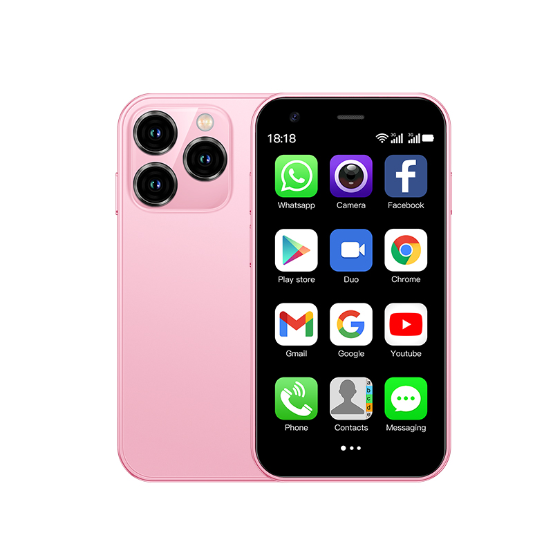 mini smartfon SOYES XS15 | Ekran 3,0 cala + android 8.1 | Pamięć 2+16 GB | Podwójna karta SIM 3G | Sklep bawić się | Wielokolorowy wybór: Różowy