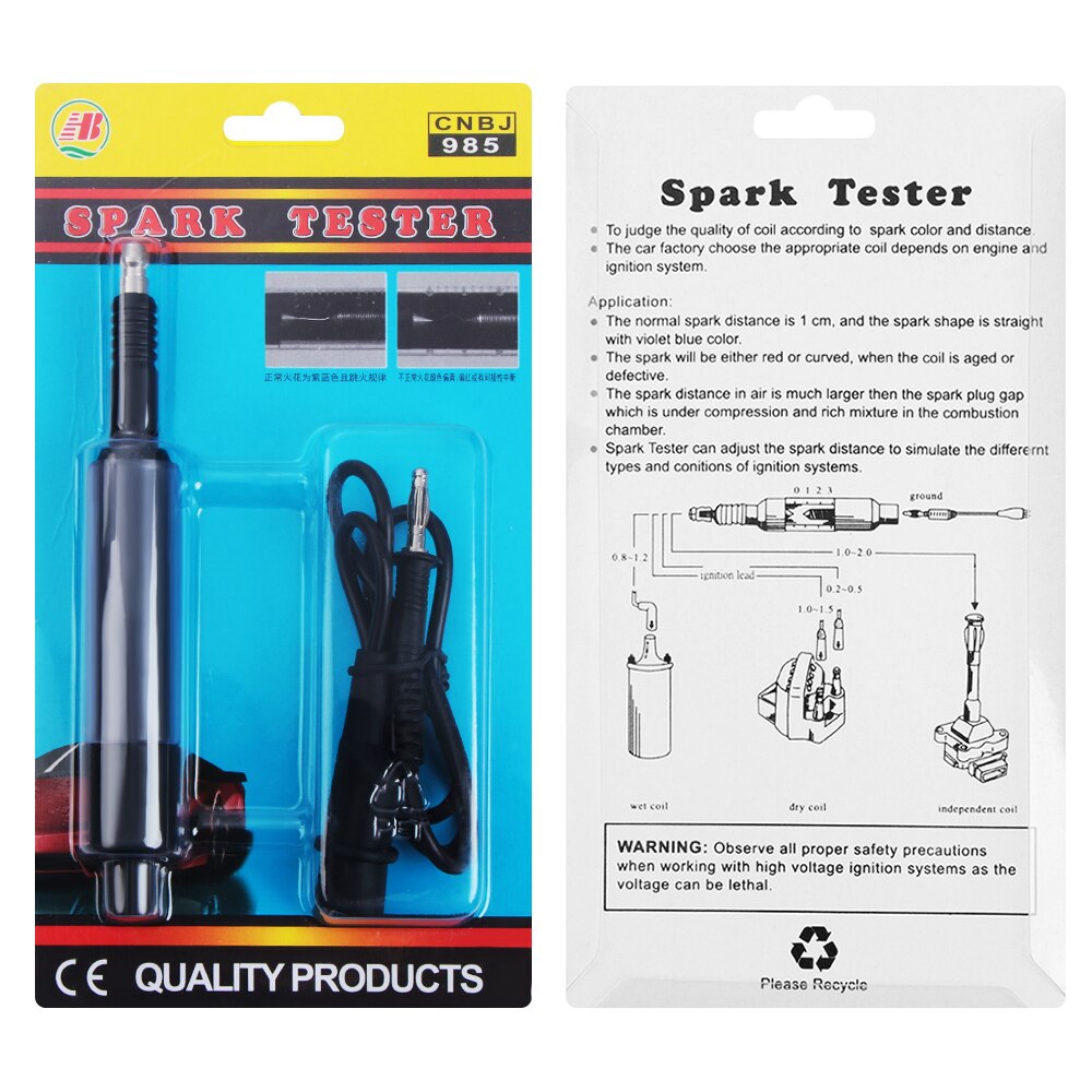 Auto Bougie Tester Bougie Checker Ontsteking Coil Motor In Lijn Auto Diagnostic Tool Vonken Test