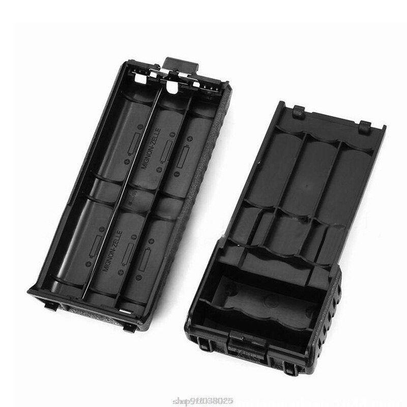 6xAA Batterij Case Shell Box Voor Twee Manier Radio UV-5R UV-5RE Plus Zwart Ja28 21