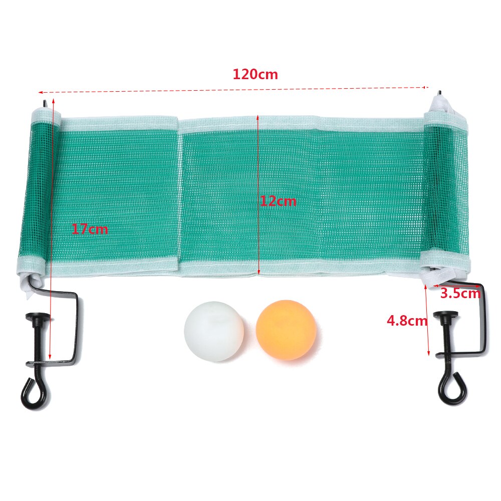 Portátil malla Net para tenis de mesa de Ping-Pong neto Durable Rack Bola de ejercicio de entrenamiento familia principiante accesorios deportivos