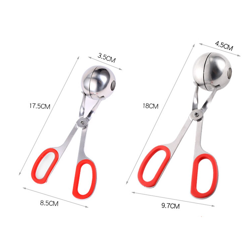 Gehaktballen Met Rubber Klemmen, Rvs Gehaktbal Klemmen, Gebruikt Voor Keuken Varkensvlees Rundvlees Gnocchi Machine Koken Gereedschap Gadgets