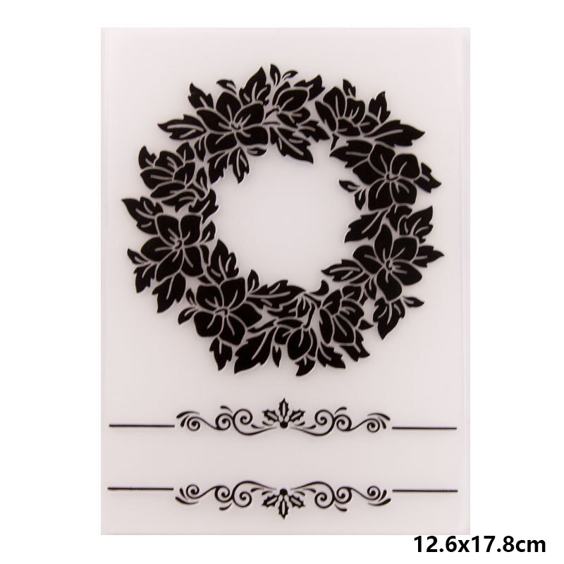 Garland Plastic Template Craft Card Arrivals Making Paper Cards Photo Album Decoration Scrapbooking Embossing Folder