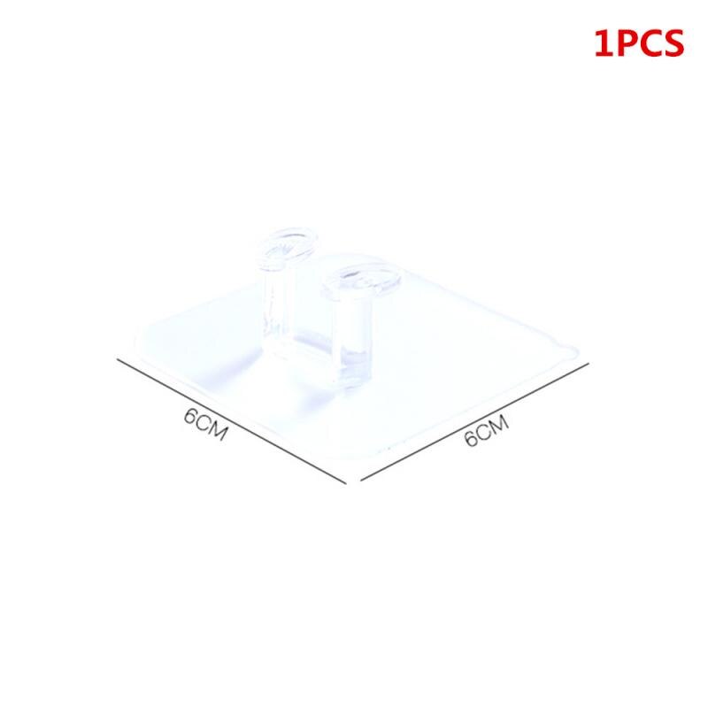 5 stuks sterke klevende haken voor stopcontacten, wandmontage, zelfklevende haken, multifunctionele haken voor wandopslag: 1 stuk
