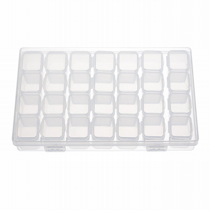 Makeup Organizer Storage Box Drill Polish Lipstick Nail Organizer Cosmetic Jewelry Box Holder Transparent Multiple Grid Acrylic: Blue