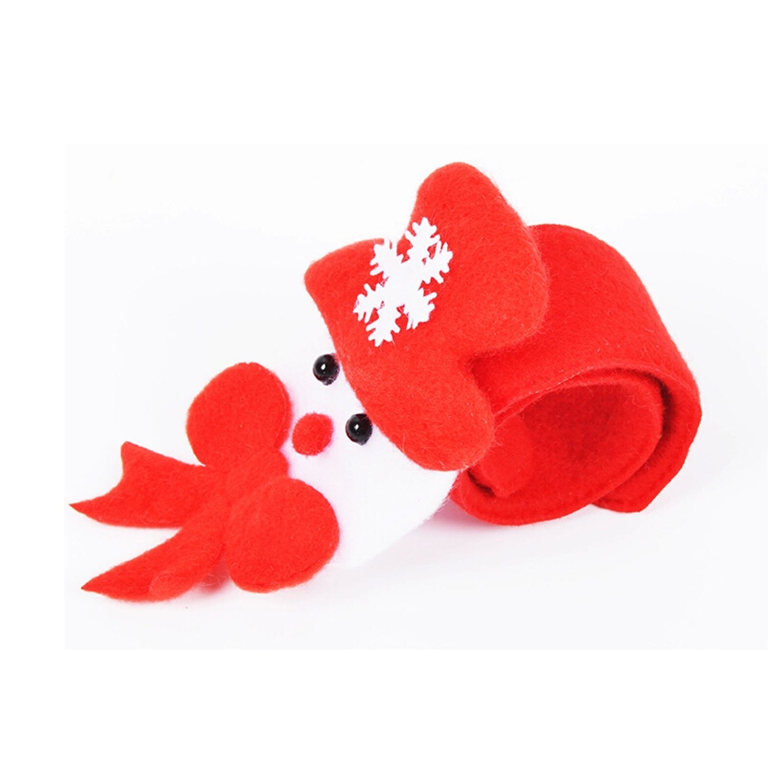 Santa Xmas Slap Cirkel Armband Leuke Band Mode Voor Kind Kids Kerst Ornament Willekeurige Kleur