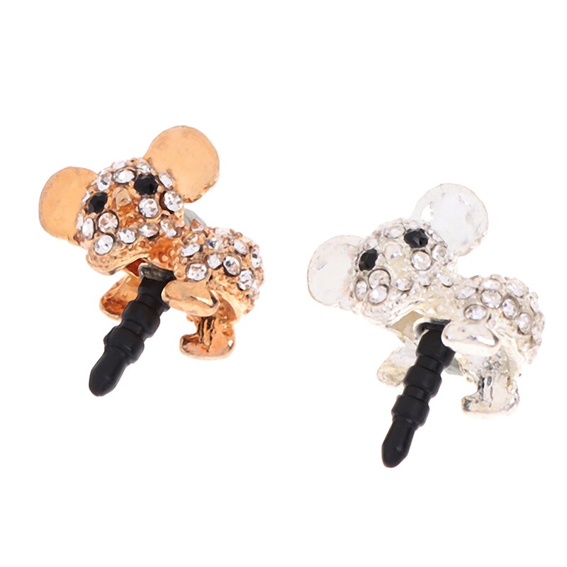 1PC mignon Koala écouteur poussière prise anti-poussière bouchons pour 3.5mm écouteur téléphone portable accessoires