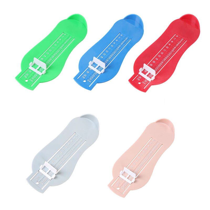 Regla de PIE de bebé de varios colores, dispositivo de medición de longitud, calculadora de zapatos para niños, accesorios de zapatos para bebés, calibrador, herramientas AXP001