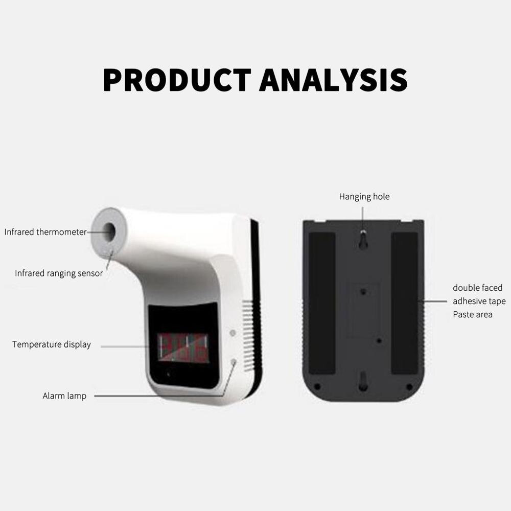 K3 Non-contact Infrared Temperature Measurement Forehead With Fever Alarm Wall-mounted Automatic Temperature Digital Display