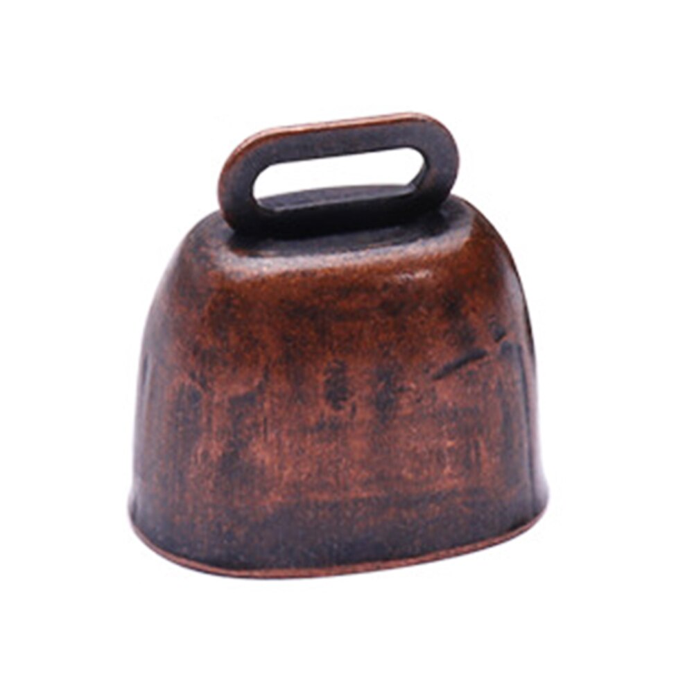 Cattle Farm Husbandry Retro Cow Horse Livestock Animal Pet Grazing Bell Metal Decorations Prairie Anti Lost Spread Loud Crisp: Red Bronze
