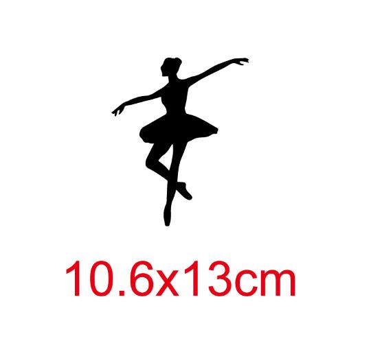 Wall Sticker for Dance room Bedroom black Ballet Dancer Dancing Home Decoration Vinyl Switch Sticker Decal #0632: 02