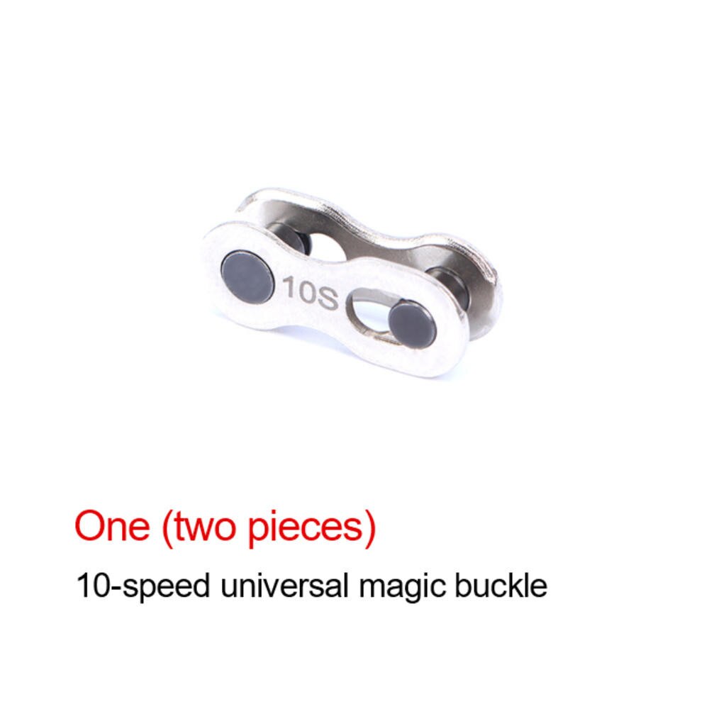 2Pcs Stainless Steel Bicycle Chain Link Connector Joints Magic Buttons Speed Quick Master Links Chain Mountain Bike Parts: 10Speed