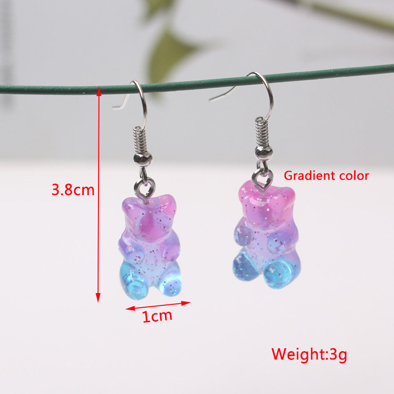 Pendientes colgantes de Color púrpura para mujer, colgantes de botella, pendientes colgantes en forma de C, pendientes de mariposa y flores, de al por mayor