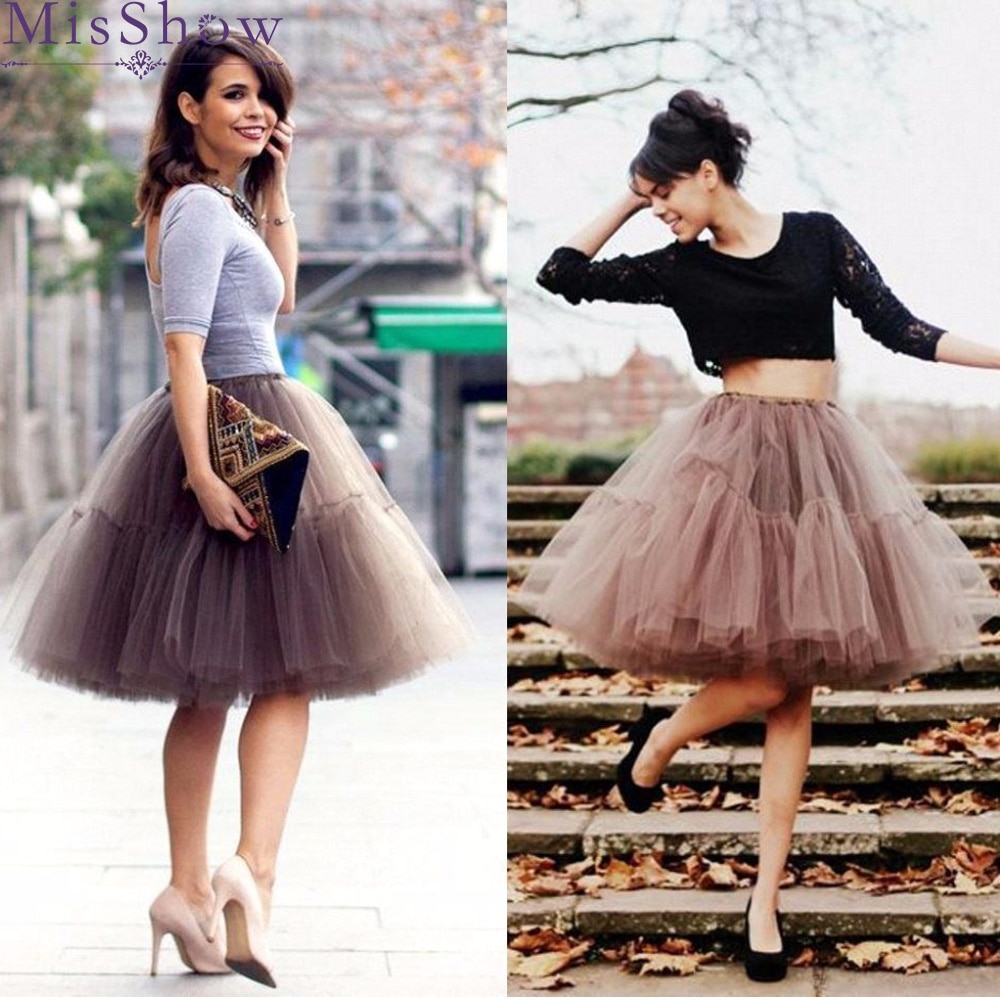 A-Line Short Petticoat Colorful Short Underskirt 6 layers Bridal Tulle Petticoats For Wedding Dress Wedding Accessories