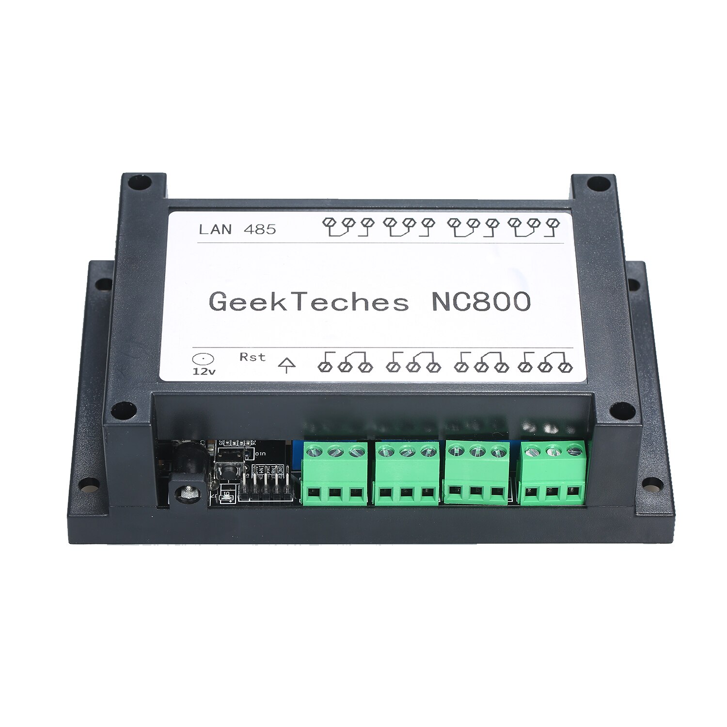 TCP/IP Remote Controller Module with 8 Channel Relay(WEB) 9V-40V Smart Home Automation Switch Module: Black