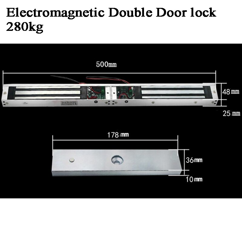 12V Frameless Glass Door Lock Magnetic Door lock Push Pull Glass Electromagnetic lock 180kg 280kg Office Access Control System