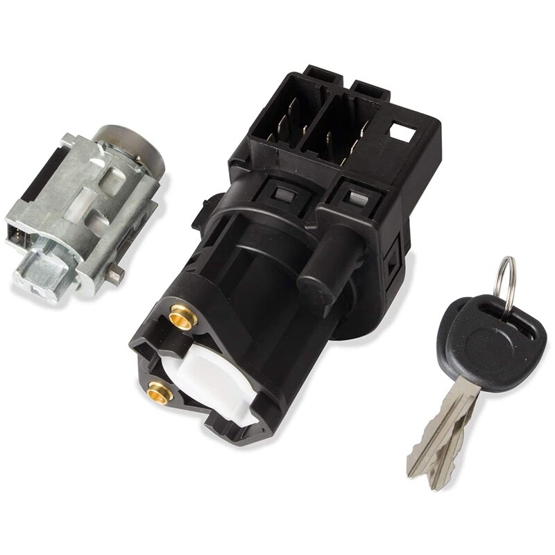 Ignition Lock Cylinder and Switch Key 12458191 22599340 for Chevrolet Ignition Lock Cylinder with 2 Keys