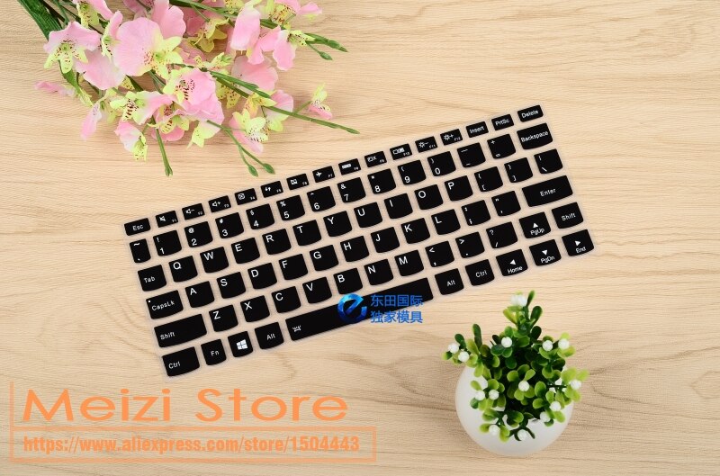 Silikone tastatur cover hud til lenovo yoga 330-11 igm 330 11 igm 330(11) 330-1111.6 tommer touch-screen bærbar computer: Sort