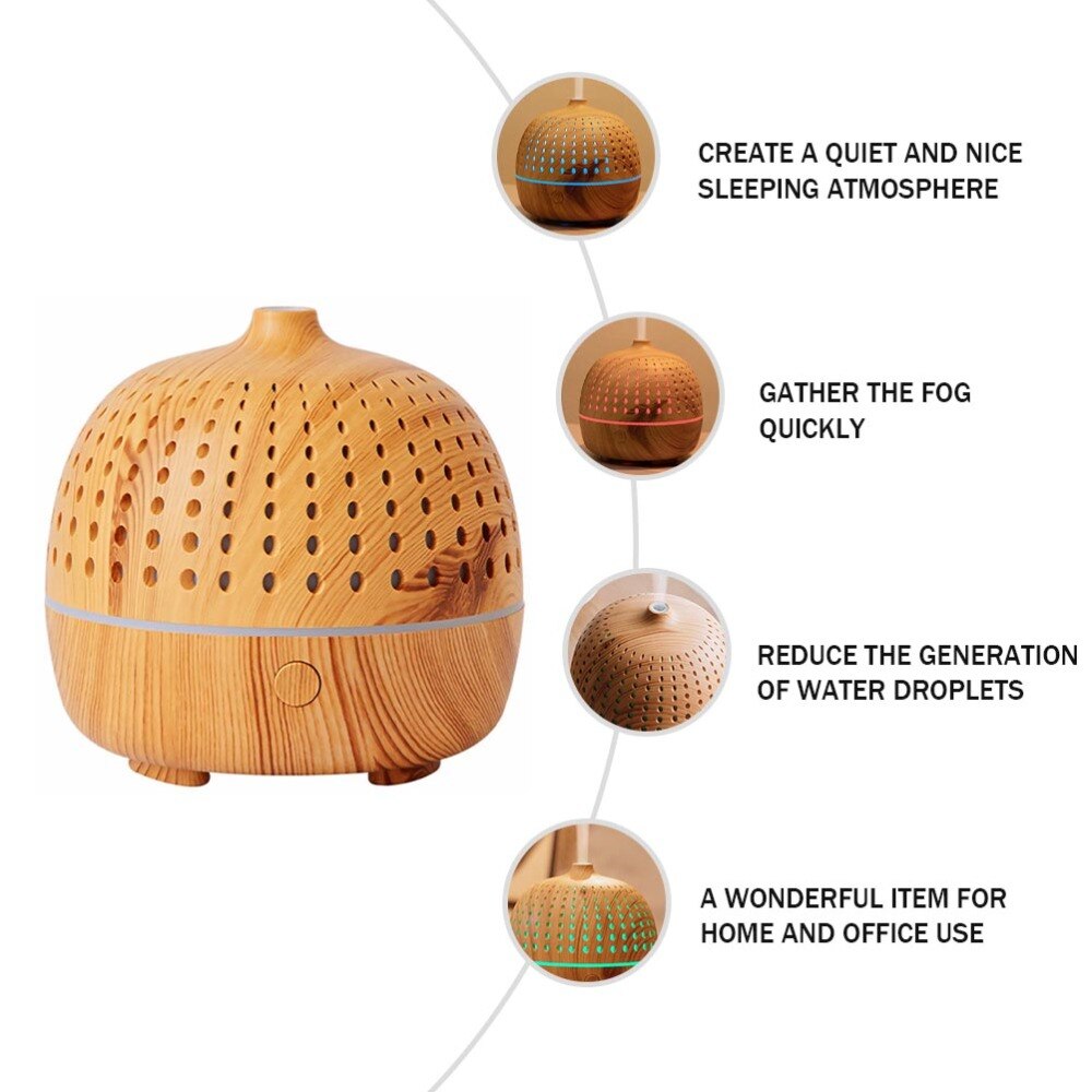 1Pc Humidifier Quiet Essential Oil Diffuser Mini Aroma Fragrance Diffuser