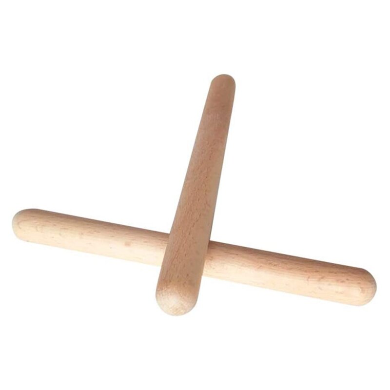 6 pares de clavos de madera, instrumento de percusión Musical, palos de ritmo, palos de ritmo, Juguete Musical para niños