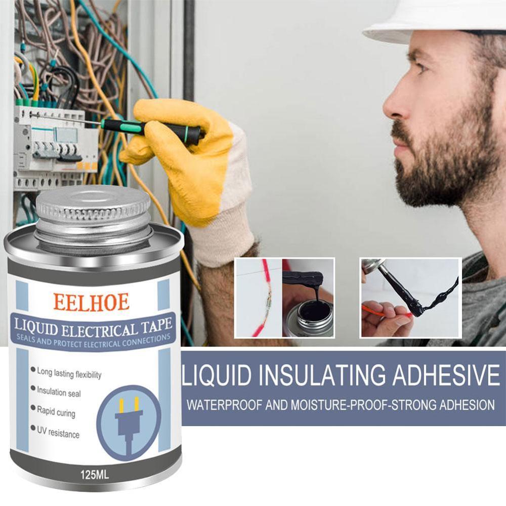 125ml flydende isolering elektrisk tape rør pasta anti-uv tør dielektrisk belægning vandtæt hurtig tape  z9 e 1
