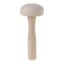 Træ champignon rulle papir tryk blæk gnide brug kunsthåndværk printmaking værktøj