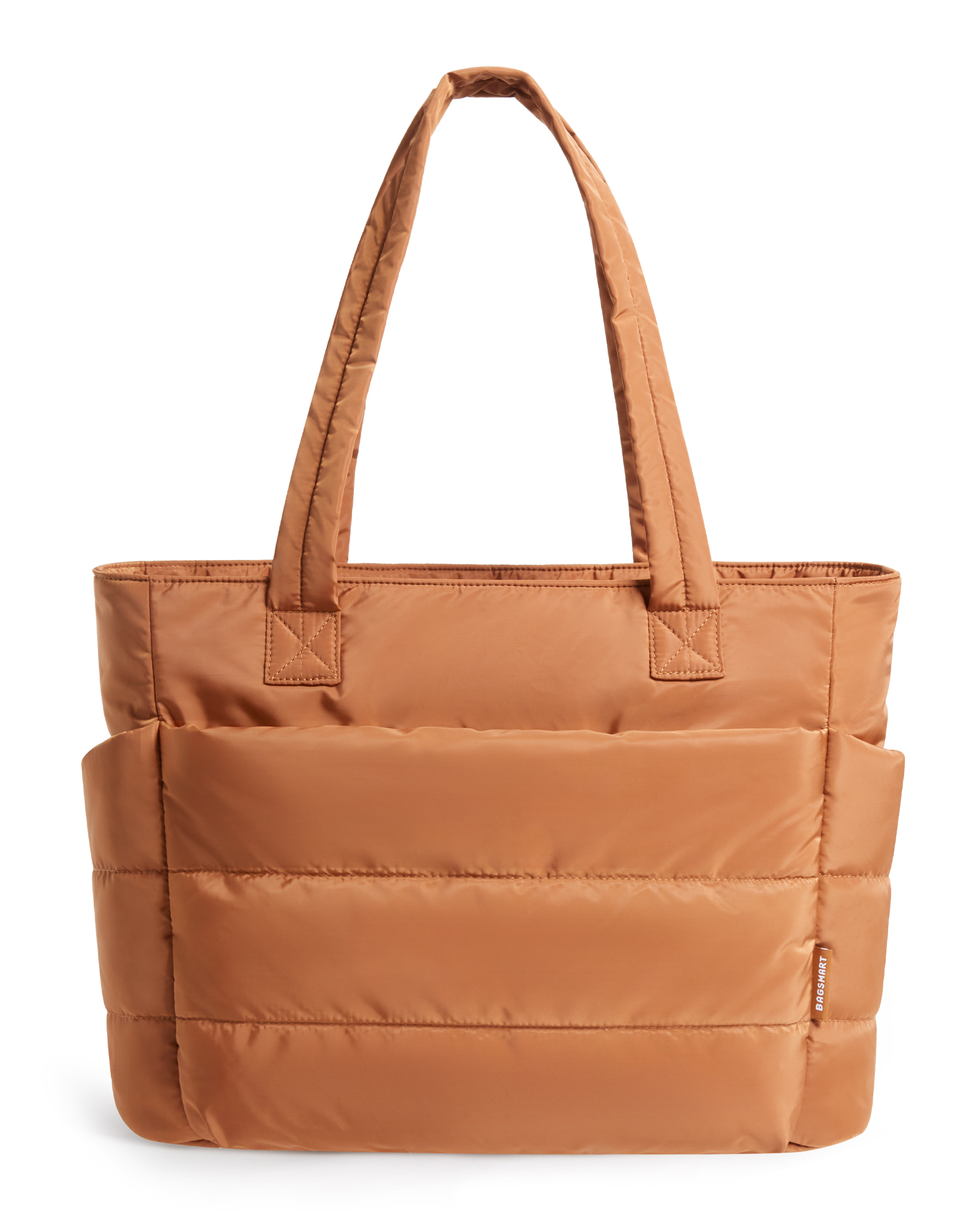 BAGSMART Bolsa feminina de grande capacidade, cor sólida, bolsa versátil para viagens, trabalho, estudante, classe, sacola de compras: Luz Marrom