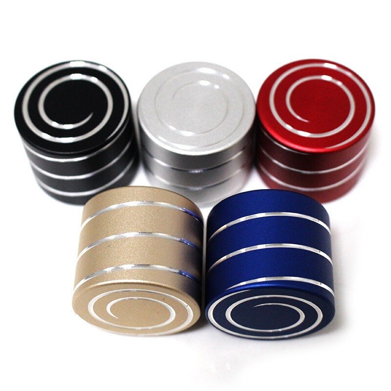 40mm Metal Spinning Top Aluminum Kinetic Spinning Desk Toy Silent Hypnotic Adult Office Pressure Fidget Relief: RoseGold