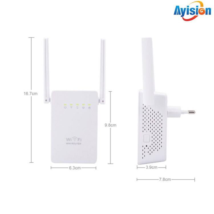 Wireless N Wifi Repeater 300mbps Wifi Router With Two Antenna